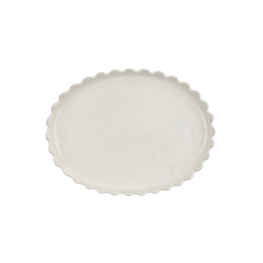 Scalloped Oval Plate L