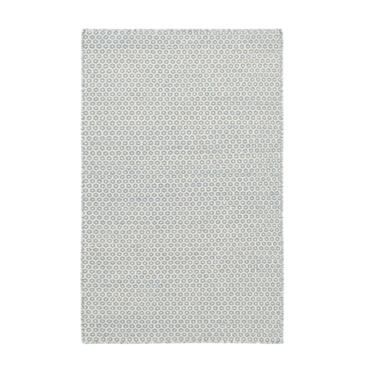Honeycomb Handwoven French Blue Ivory