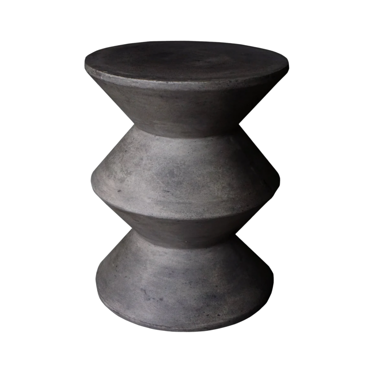 Concrete Inverted Side Table - Dark Grey