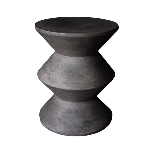 Concrete Inverted Side Table - Dark Grey