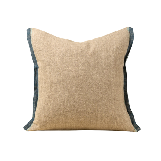 20x20 Selvage Linen Pillow, Charcoal