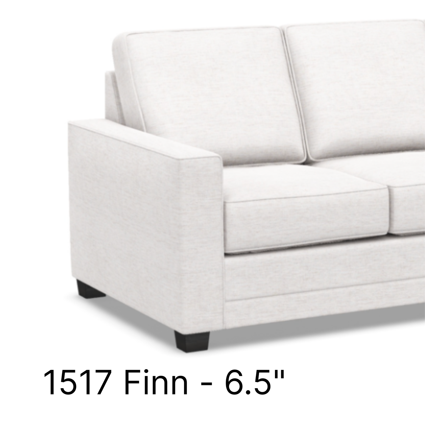 Custom Upholstery 3 over 3 Cushion Sofa