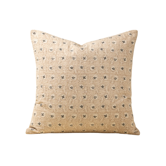 20x20 Clover Block Print Kantha Pillow