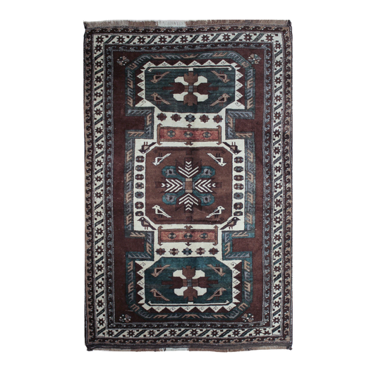 Milas Wool Hand Knotted 4'11" x 7'10"