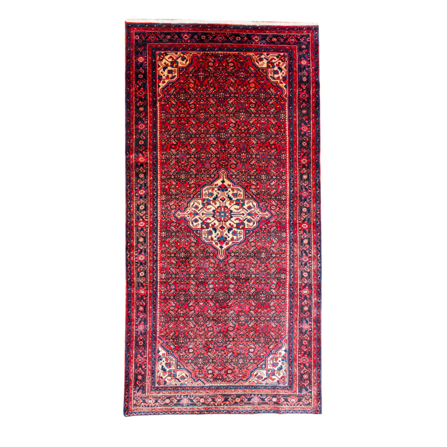 Hosseinabad Vintage Wool Hand Knotted Runner 5'2" x 10'3"