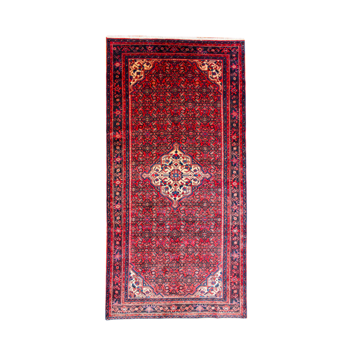 Hosseinabad Vintage Wool Hand Knotted Runner 5'2" x 10'3"