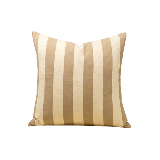20x20 Wide Stripe Pillow, Sand