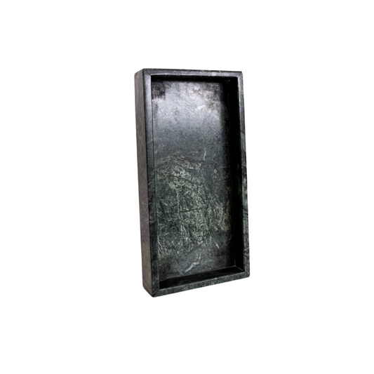 Hand Cut Green Marble Tray