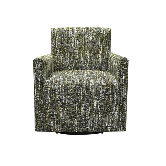 Riley Swivel Club Chair - Paris Green