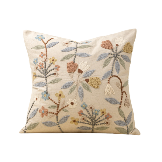 20x20 Lunaflora Embroidered Pillow