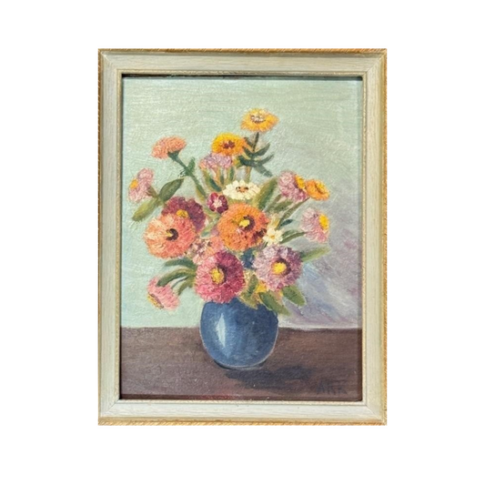 Vintage Floral On Board