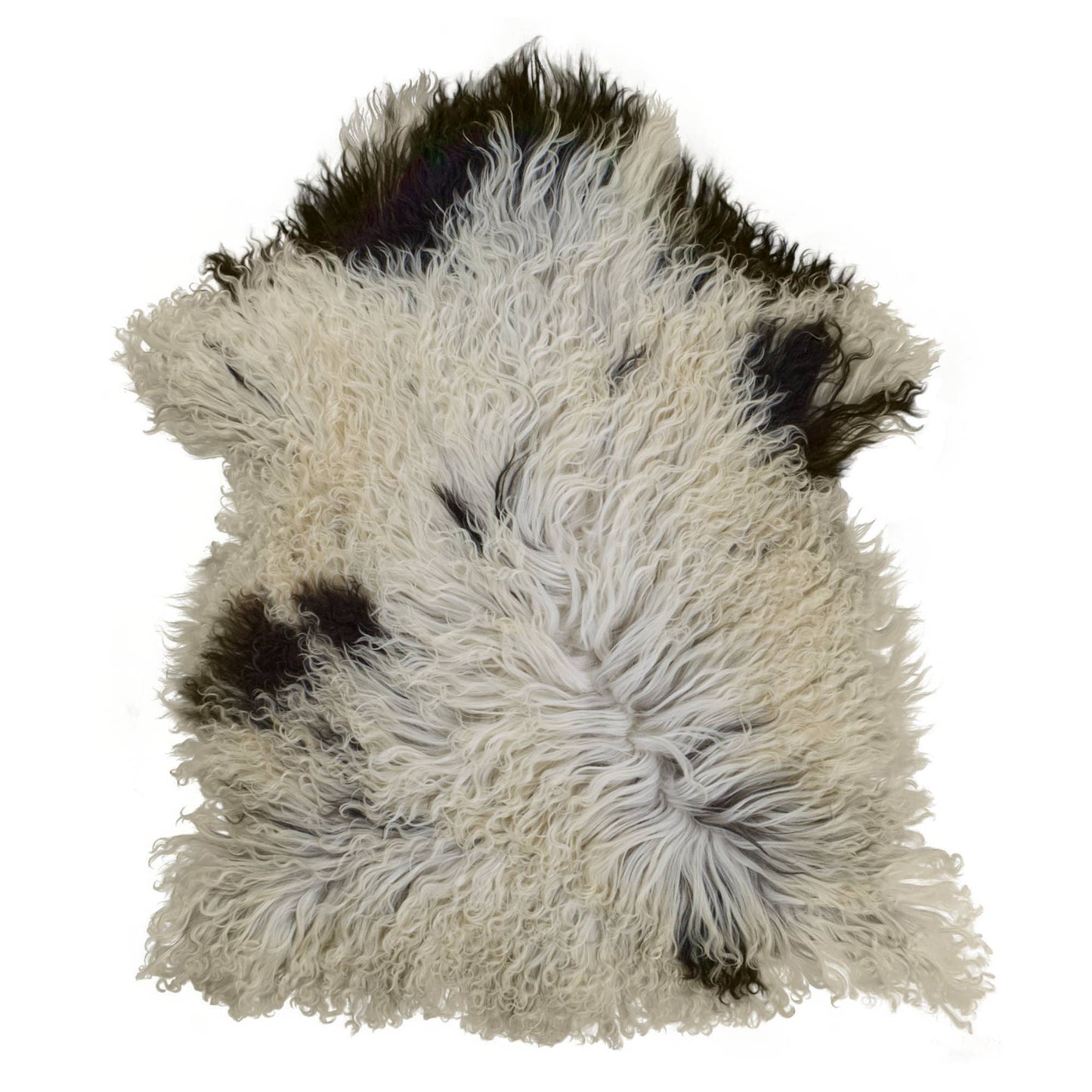 Naturally Spotted Curly Sheepskin - Austrian Mountain Fleece