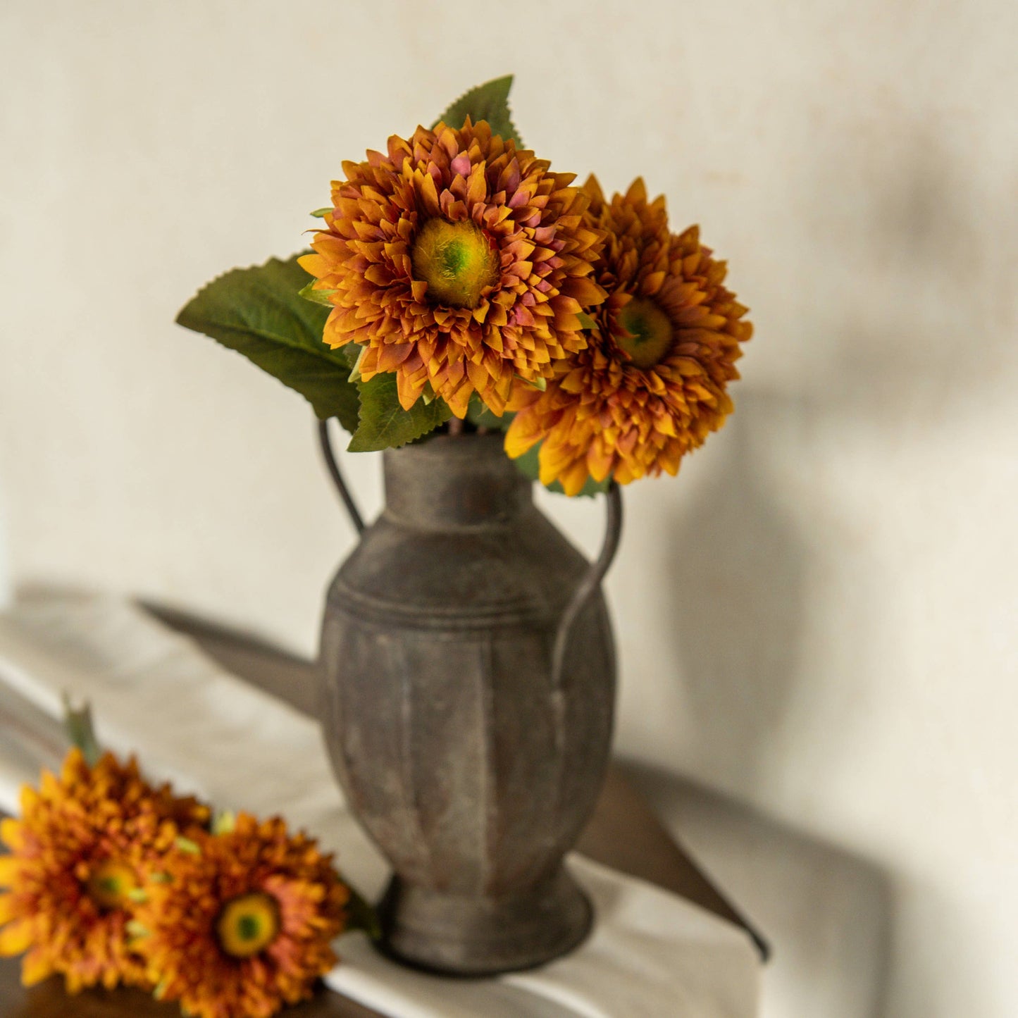 26" DARK YELLOW MUM SPRAY