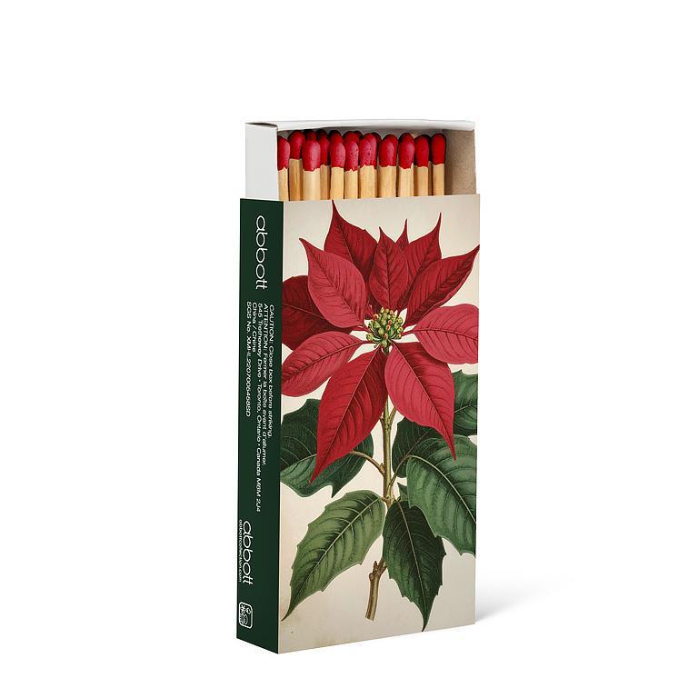 Botanic Poinsettia Matches-45 Stks-4"L