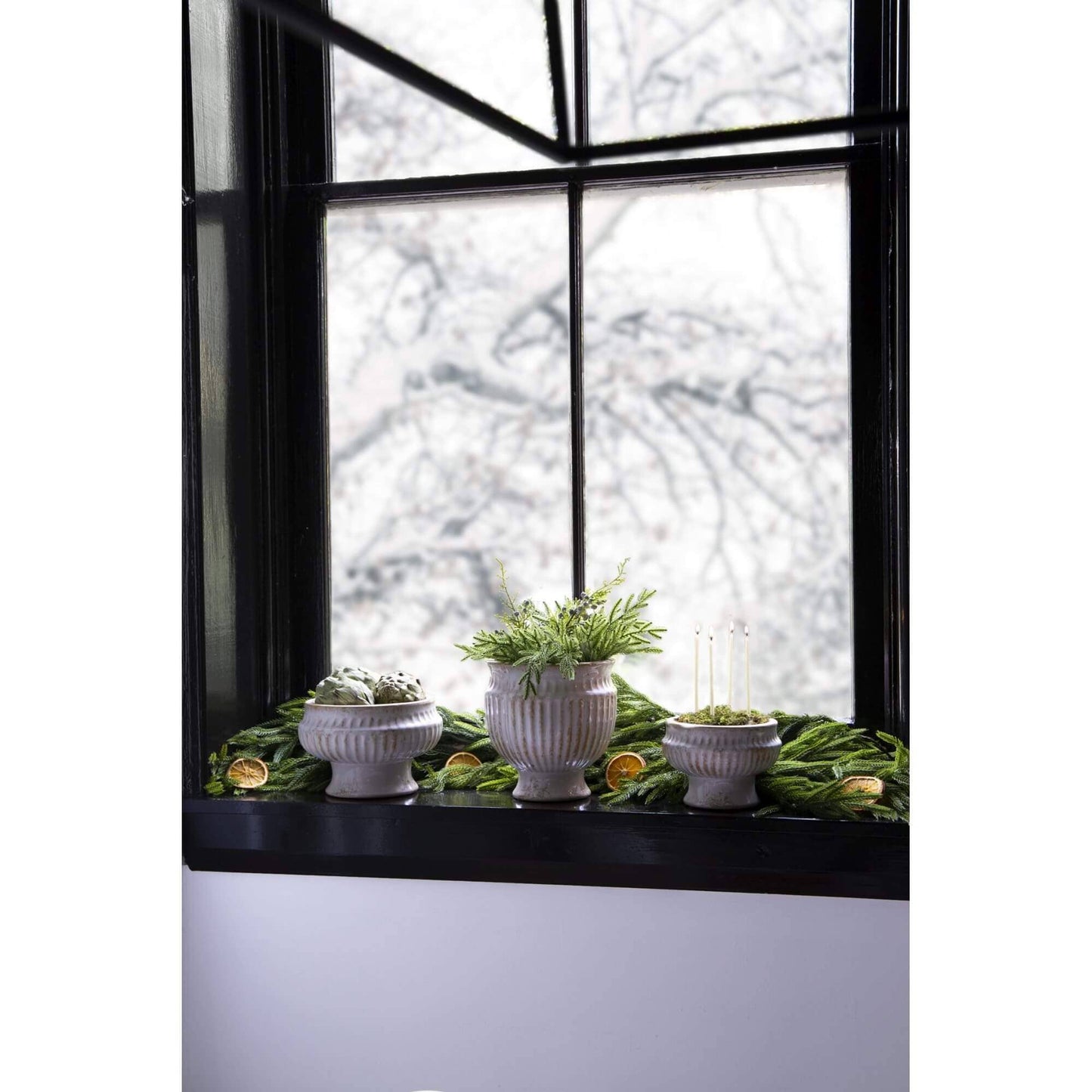 Large Antique Finish Ceramic Urn