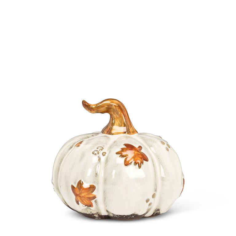 Sm Falling Leaves Pumpkin-5"D