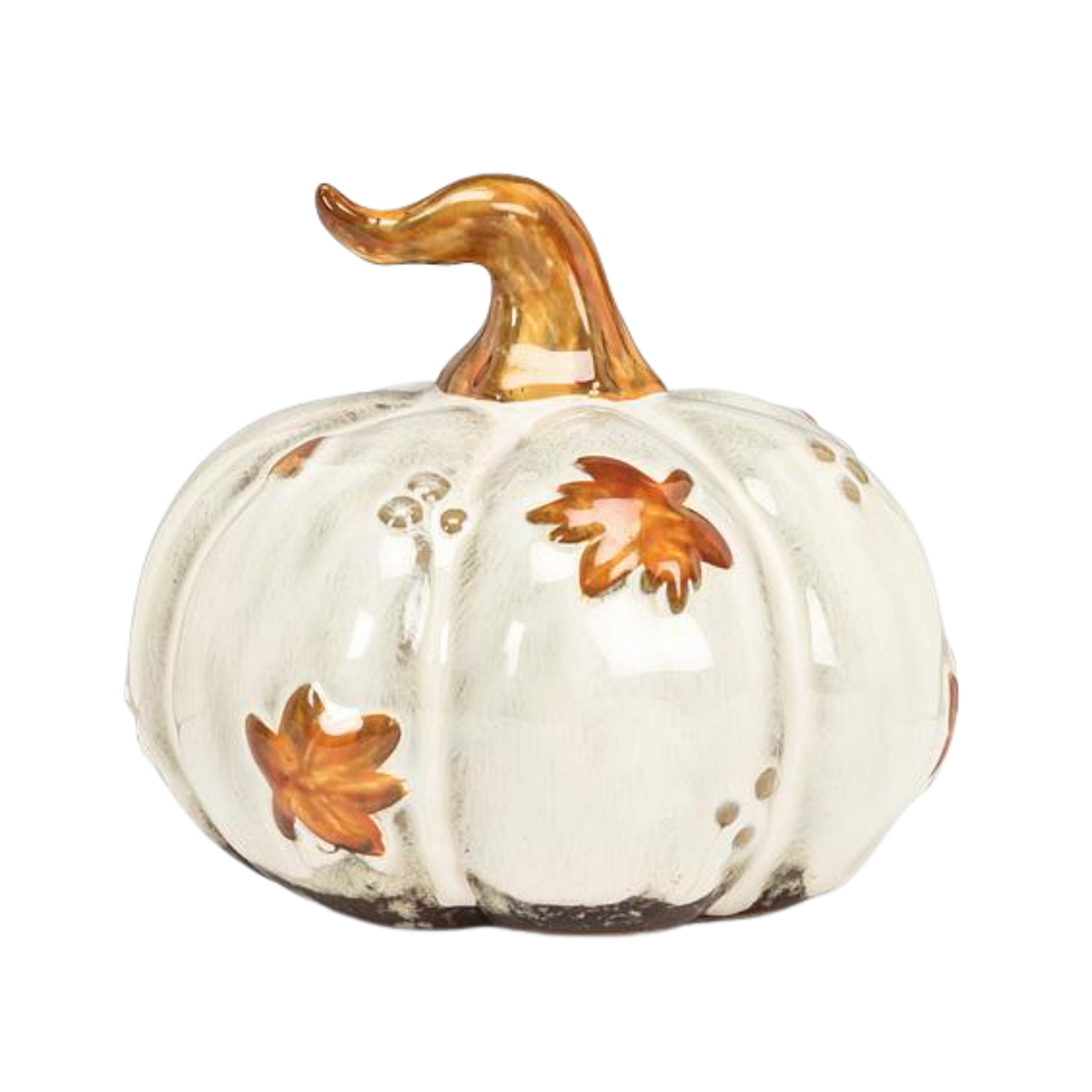 Sm Falling Leaves Pumpkin-5"D