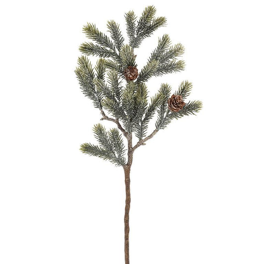 Frosted Branch w/Cones-15"L