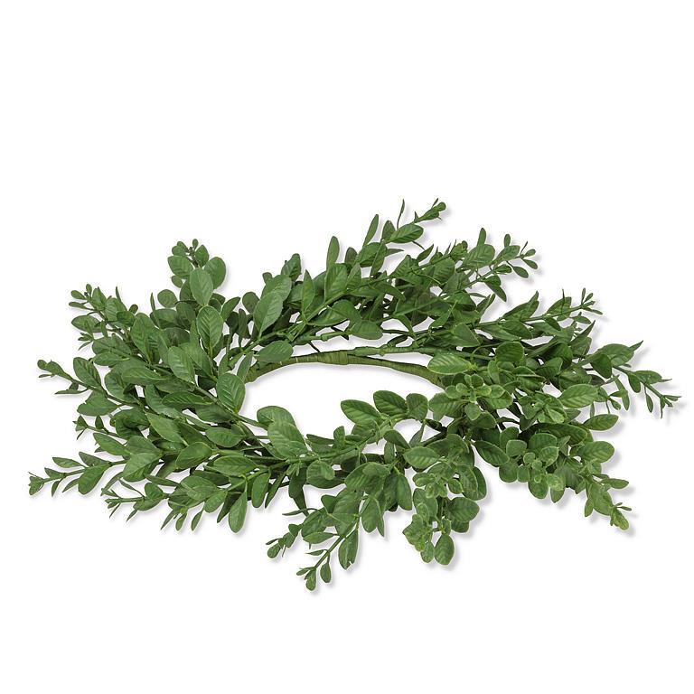Boxwood Candle Ring-9"D
