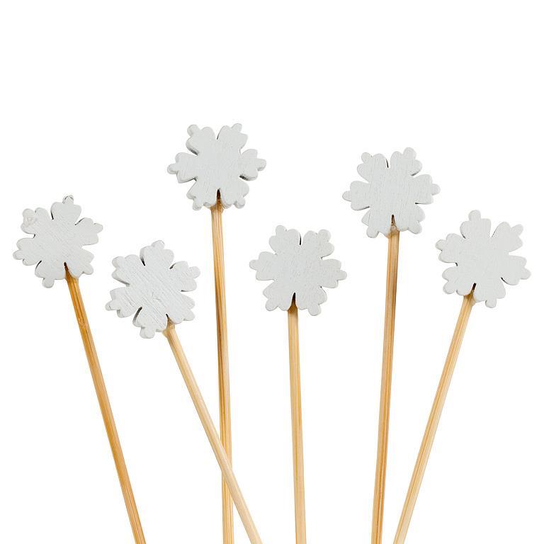 100Pc Snowflake Pick-4.5"L