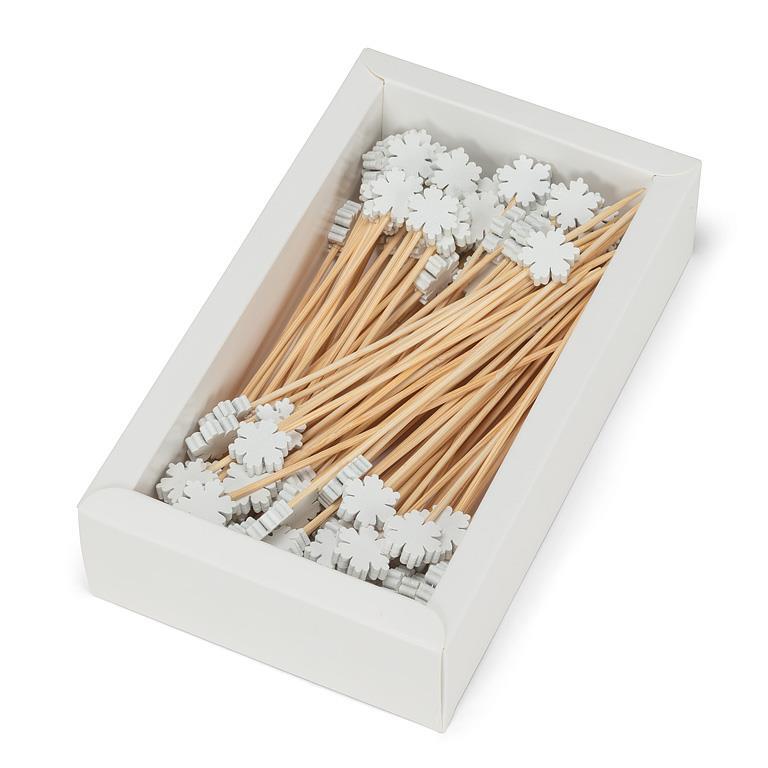 100Pc Snowflake Pick-4.5"L