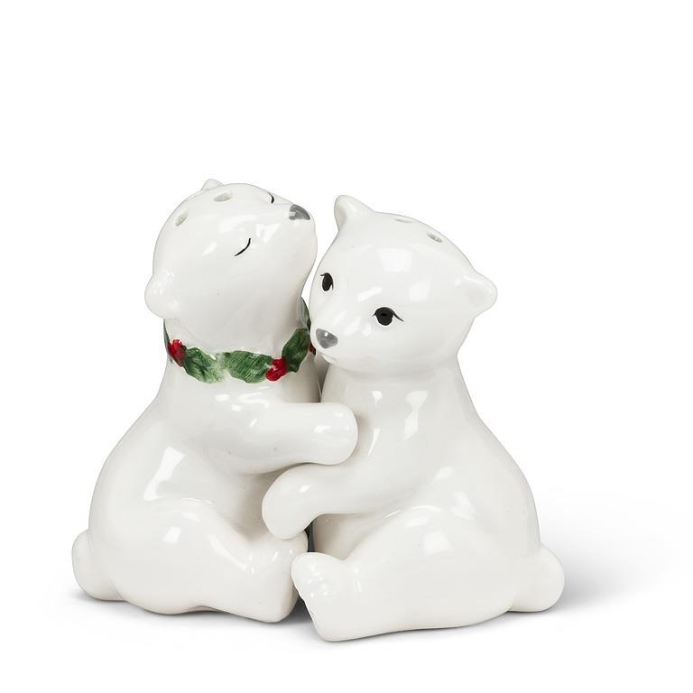 Hugging Polar Bear Cub S&P-3.5"L