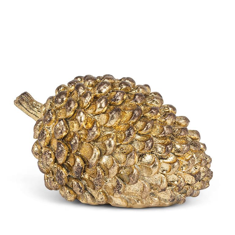 Lg Antique Gold Pinecone-6"L