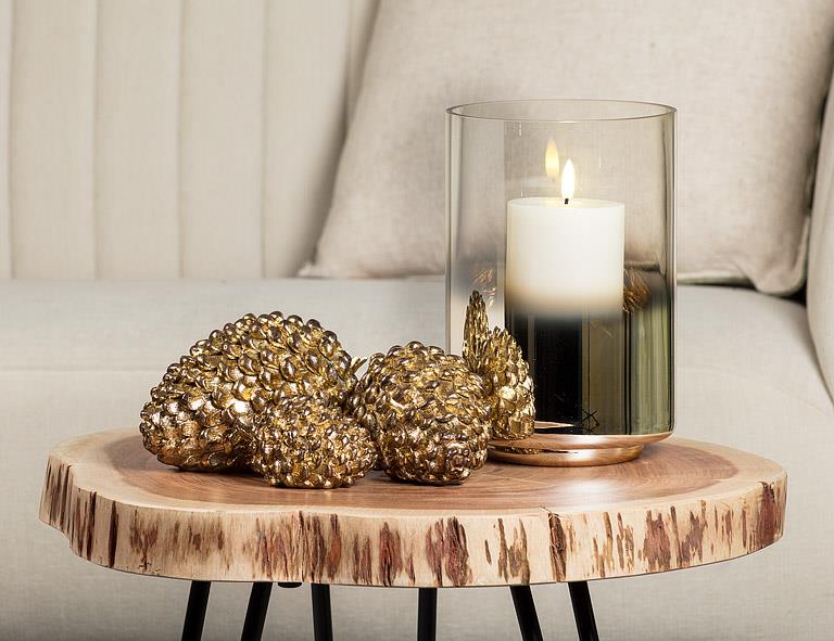 Lg Antique Gold Pinecone-6"L