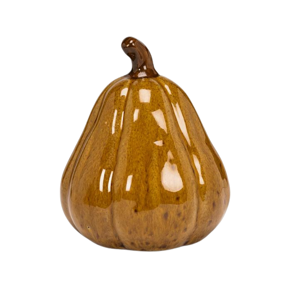 Sm Tall Pumpkin-Dk Gold-4.5"H
