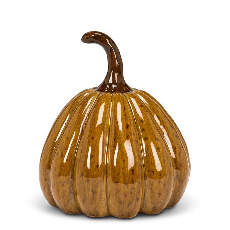 Md Pointy Pumpkin-Dk Gold-6"H
