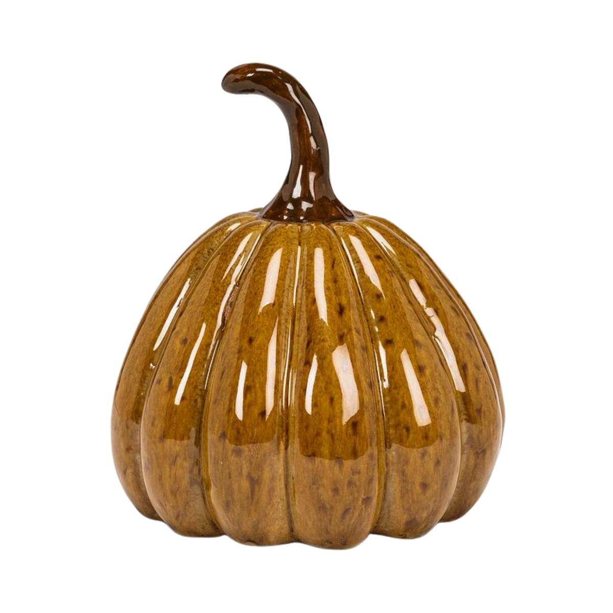 Md Pointy Pumpkin-Dk Gold-6"H