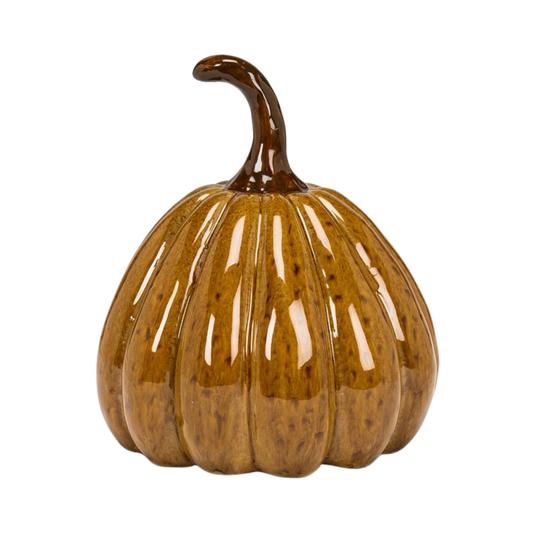 Md Pointy Pumpkin-Dk Gold-6"H