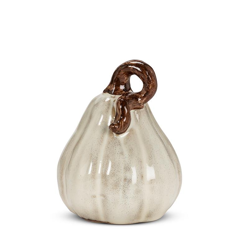Sm Pumpkin-Ivory-3.5"H