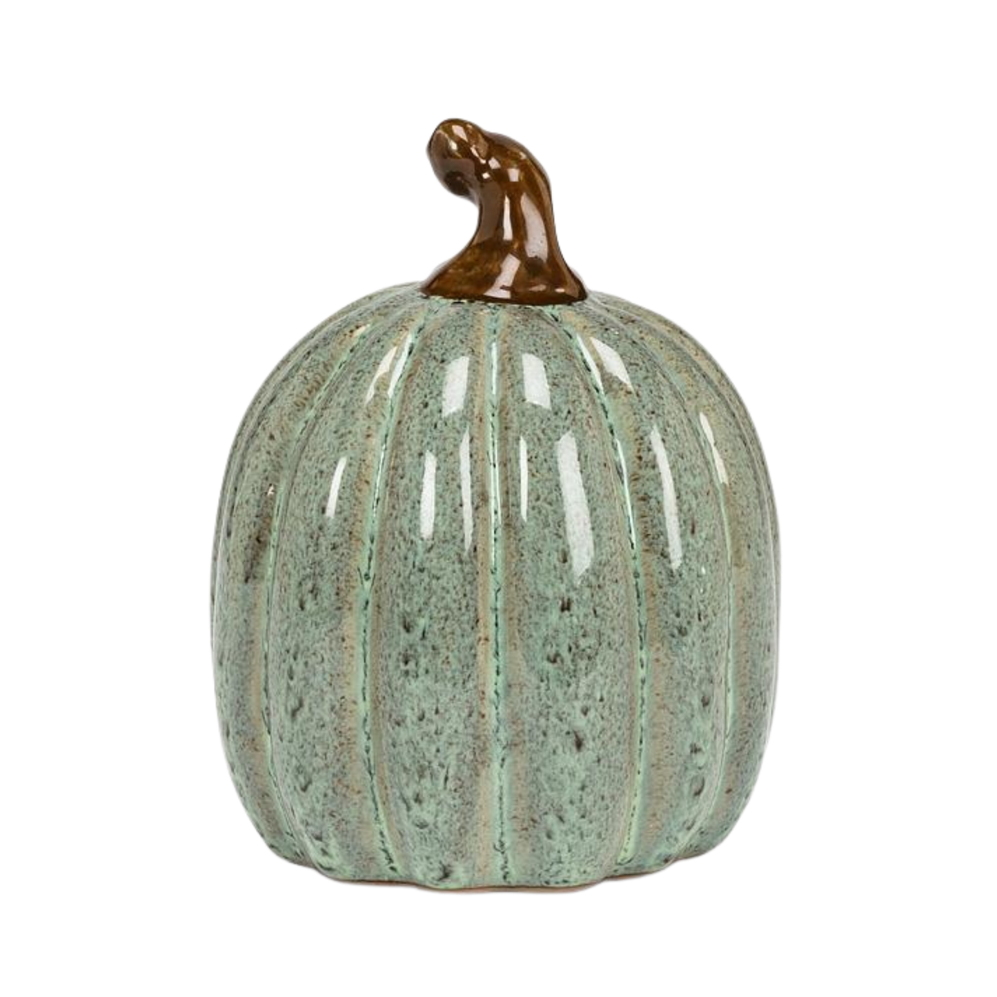 Sm Oval Pumpkin-Sage-4"H