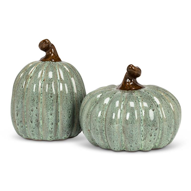 Sm Low Pumpkin-Sage-3"H