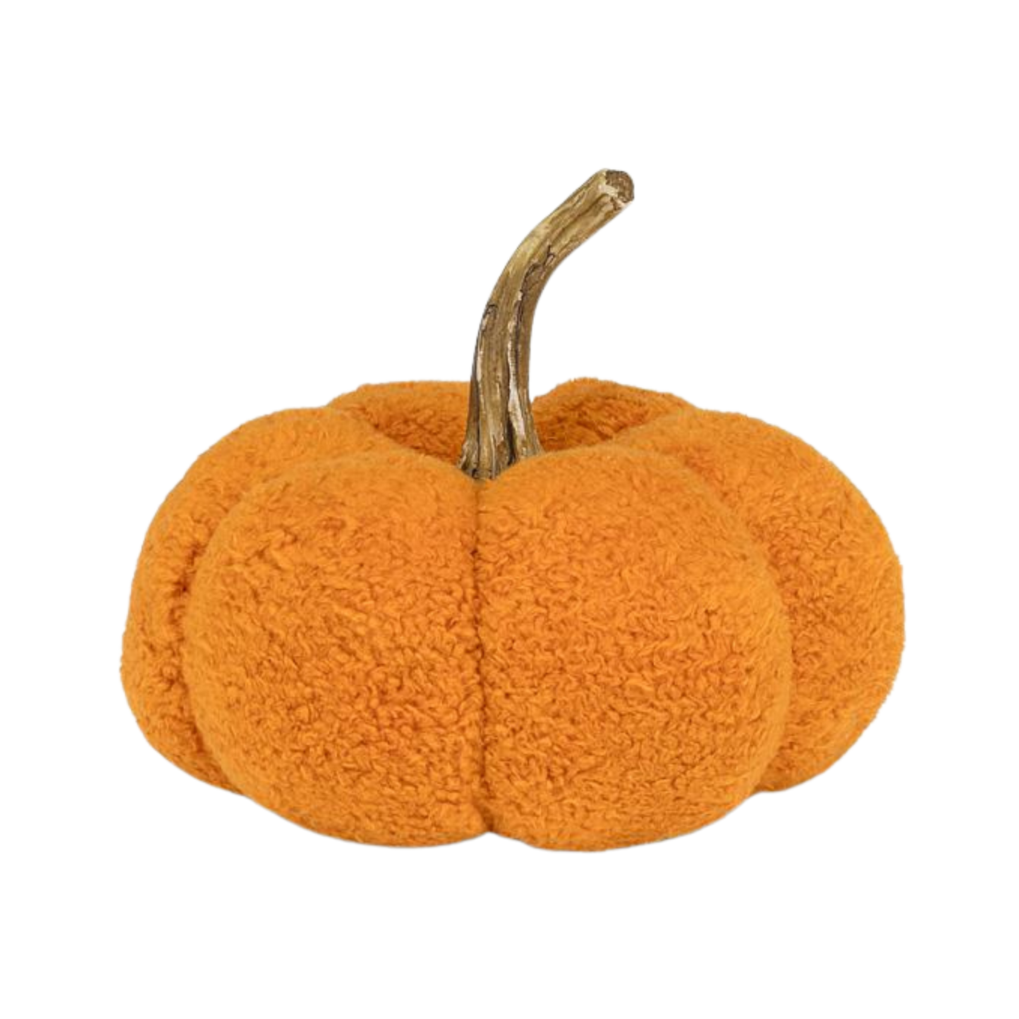 Sm Fuzzy Pumpkin-Orange-7"D