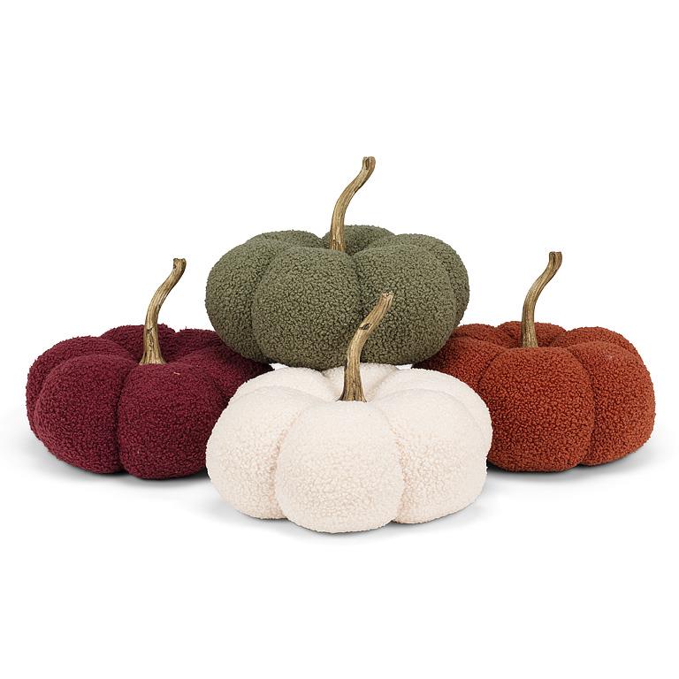 Sm Boucle Pumpkin-4Asst-7"D