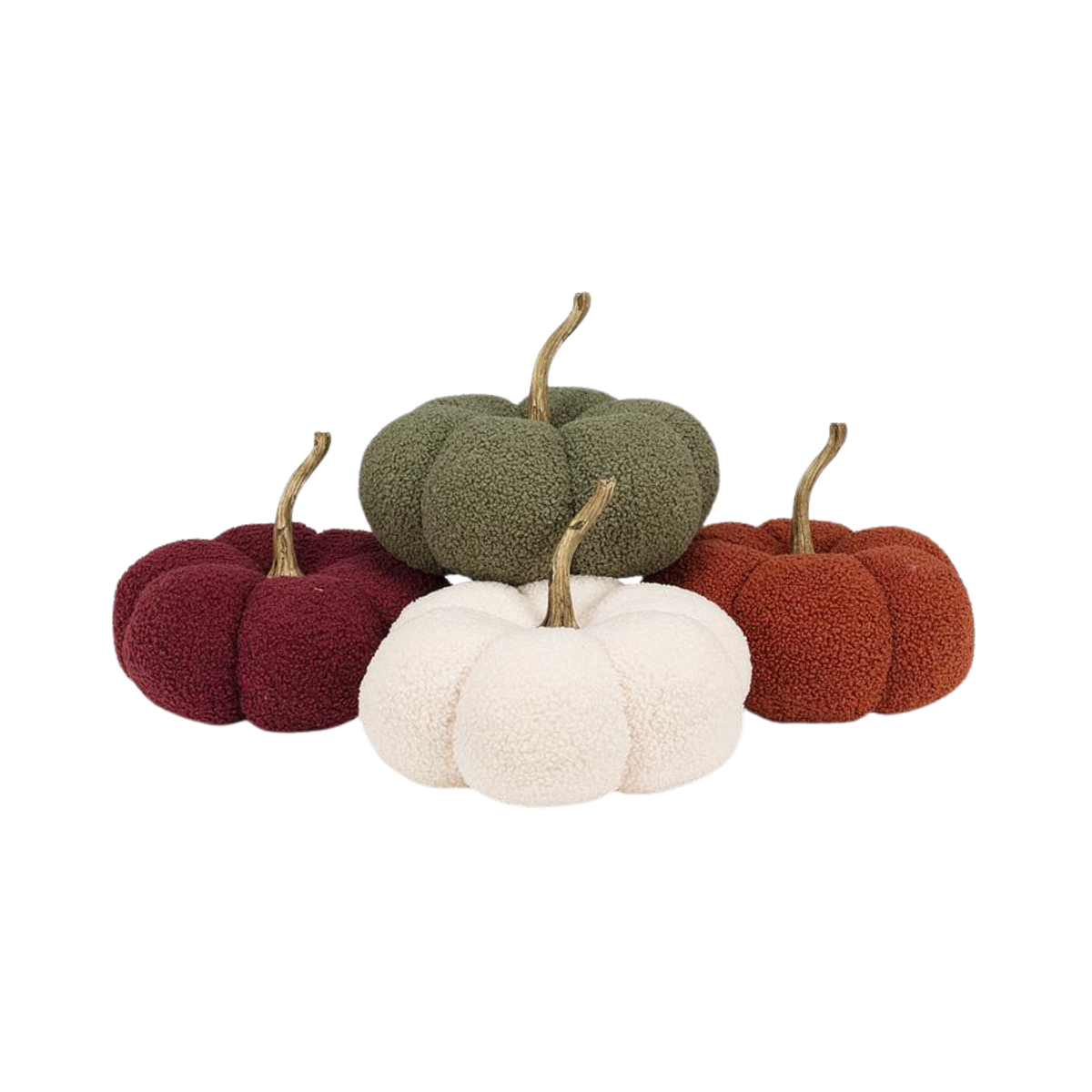Sm Boucle Pumpkin-4Asst-7"D