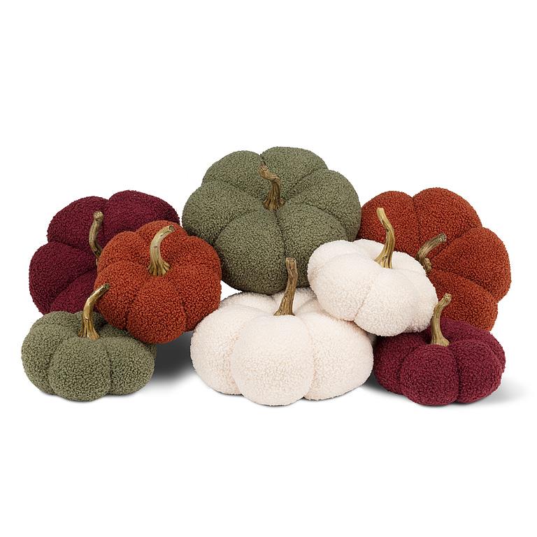 Sm Boucle Pumpkin-4Asst-7"D