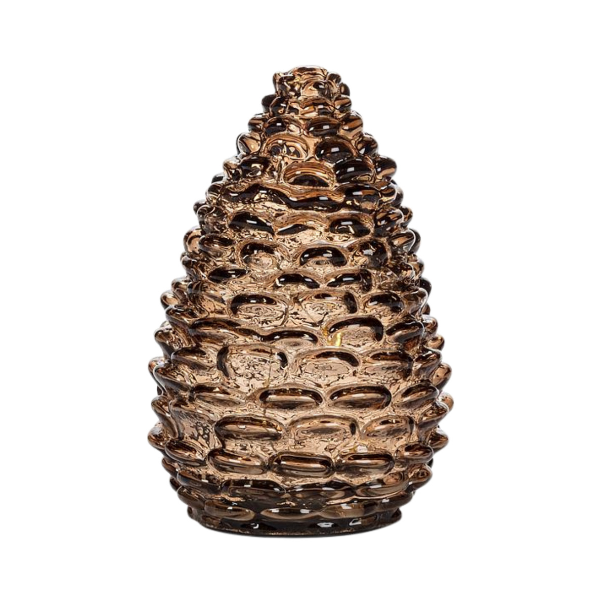 Md Pinecone LED Light-Amber-5.5"H