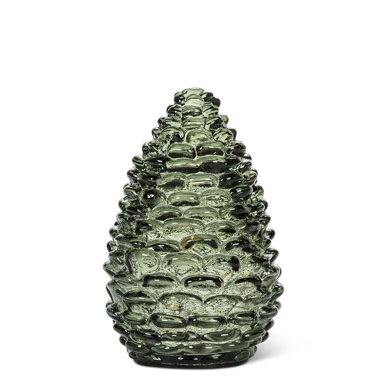 Md Pinecone LED Light-Green-5.5"H