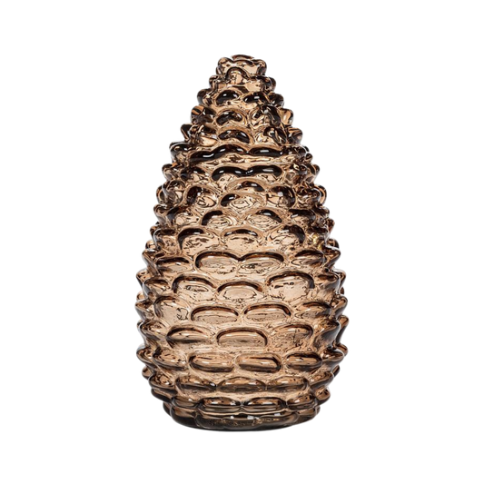 Lg Pinecone LED Light-Amber-8"H