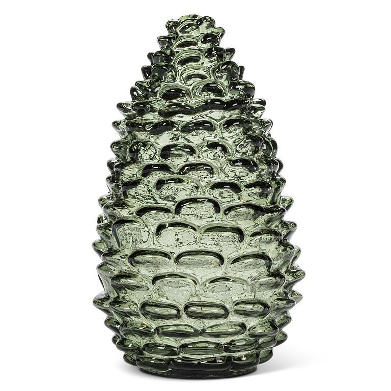 Lg Pinecone LED Light-Grn-8"H