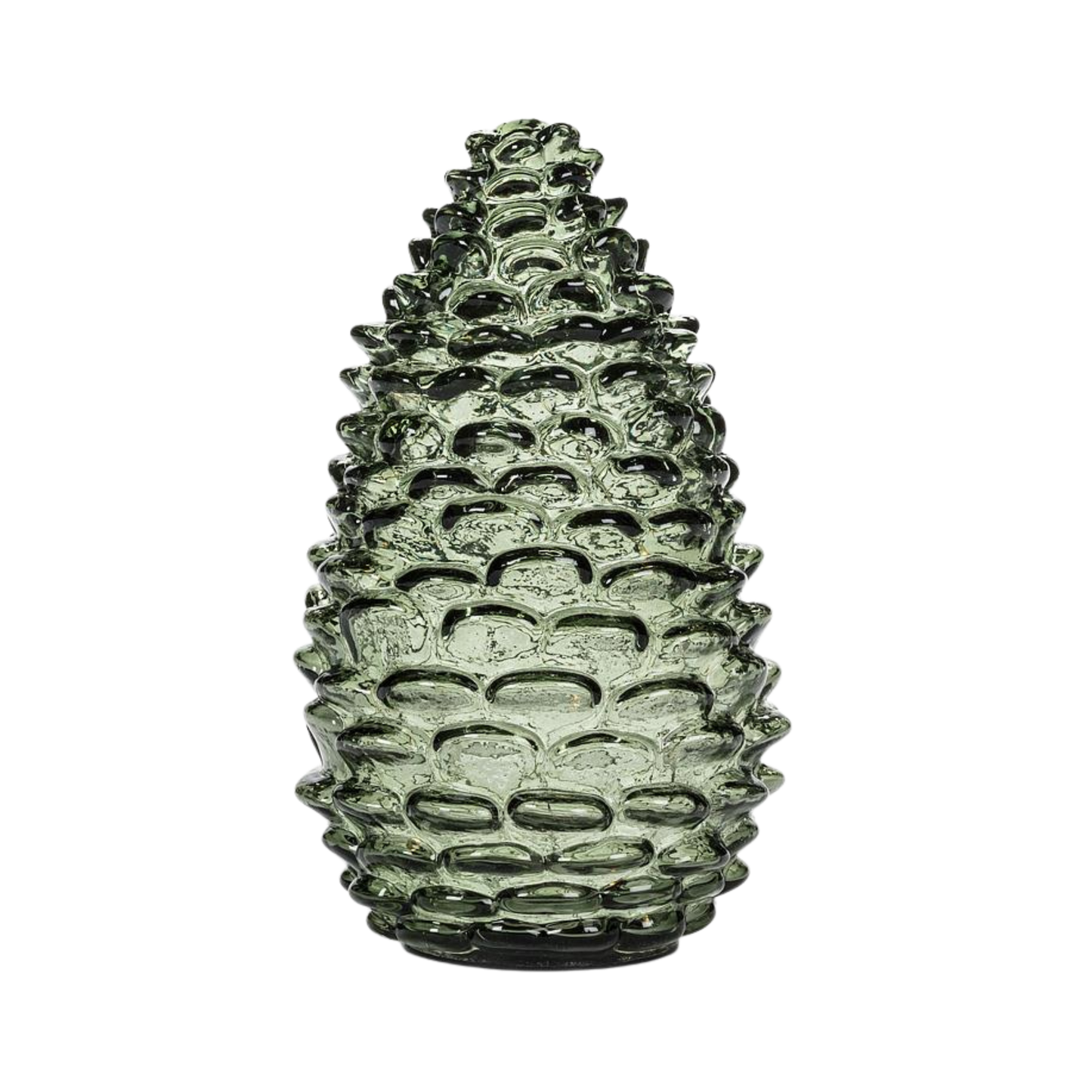 Lg Pinecone LED Light-Grn-8"H