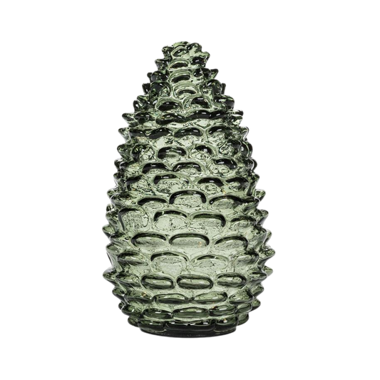 Lg Pinecone LED Light-Grn-8"H