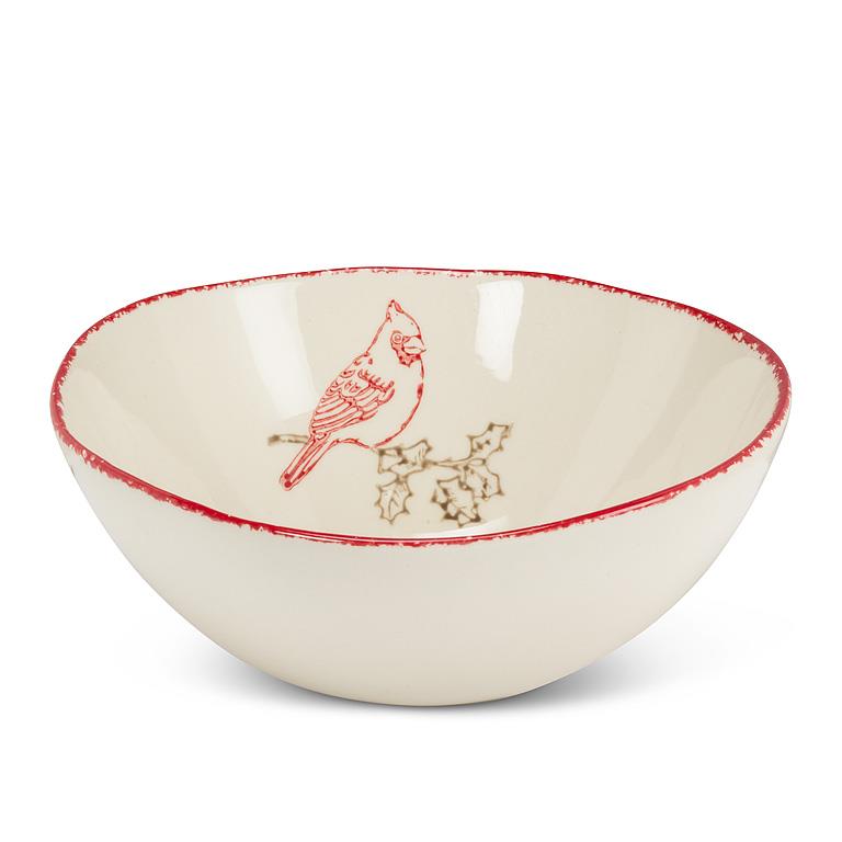 Cardinal Stamp Large Bowl-7.5"D