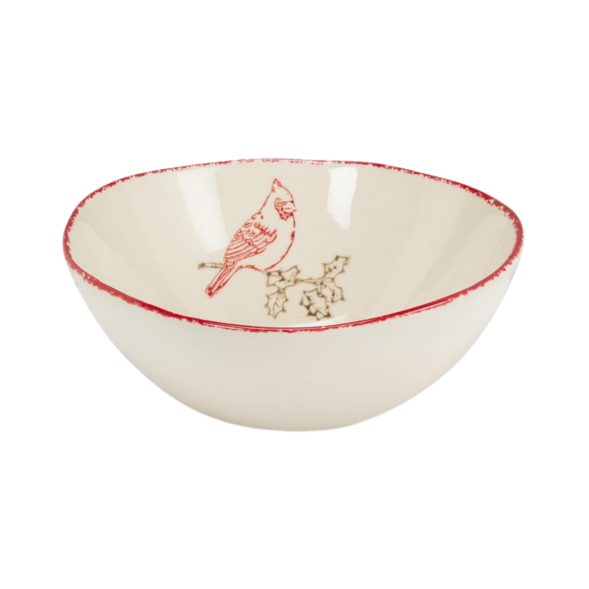 Cardinal Stamp Large Bowl-7.5"D