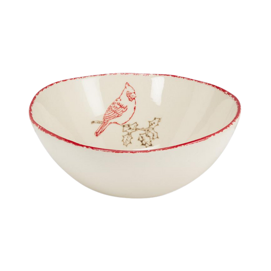Cardinal Stamp Large Bowl-7.5"D
