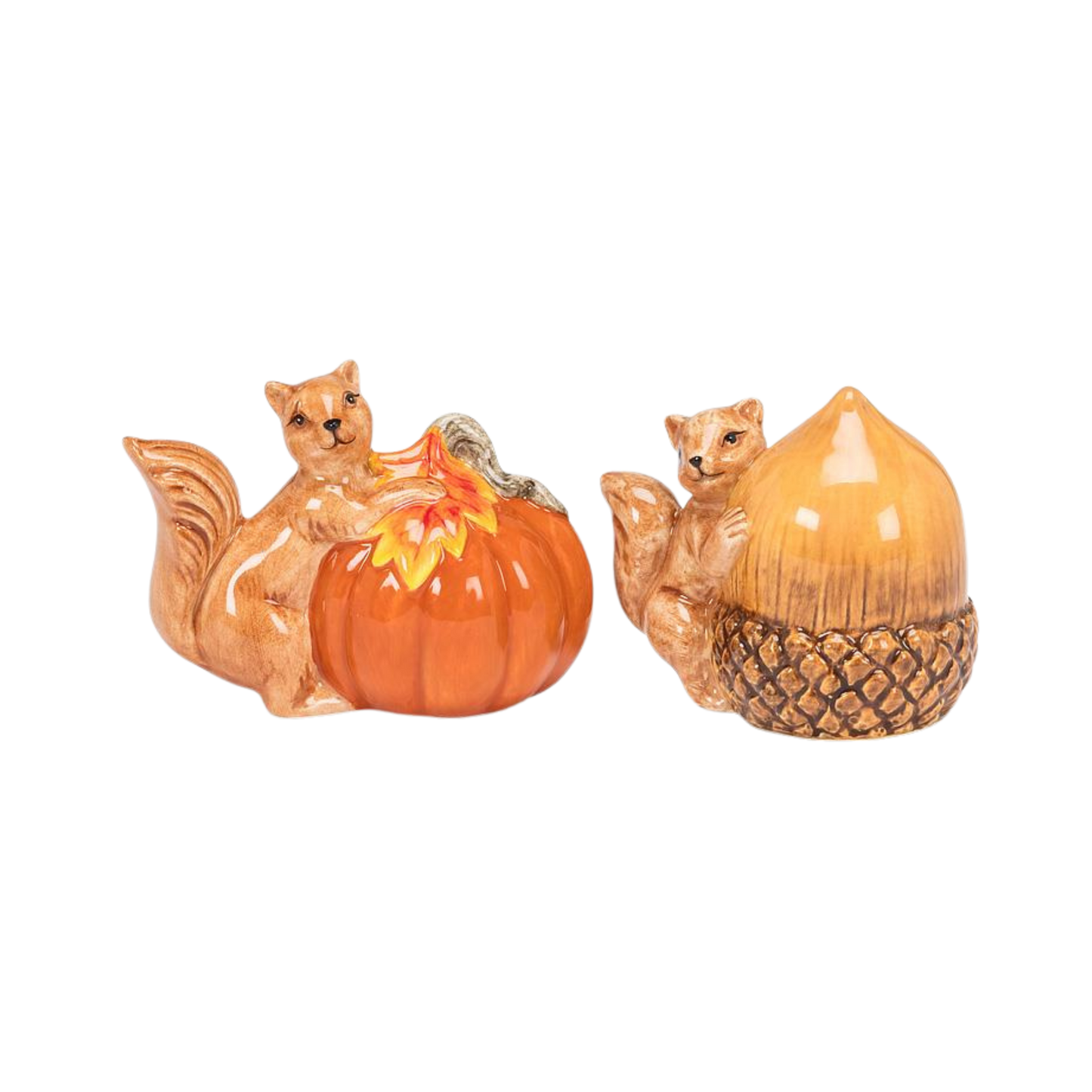 Squirrel w/Pumpkin & Acorn S&P-2.5"H
