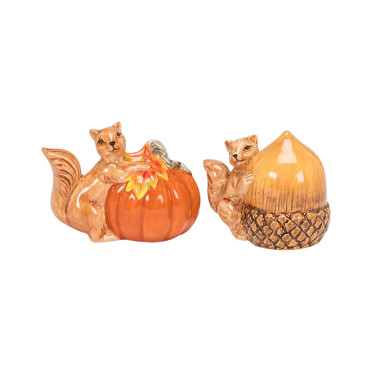 Squirrel w/Pumpkin & Acorn S&P-2.5"H